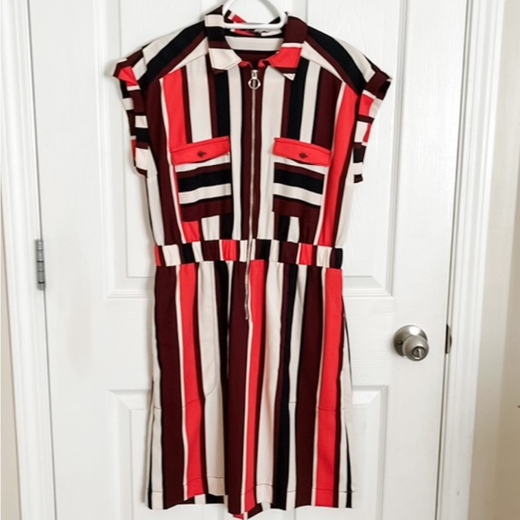 Retro Striped Dress | Express | Small - Picture 1 of 3